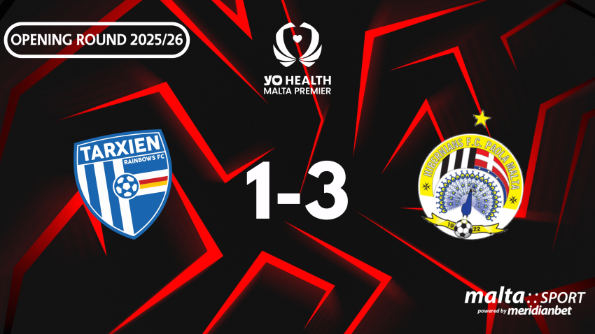 Hibernians reclaim top spot after derby win over Tarxien Rainbows