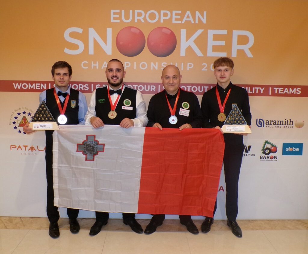 Malta’s Snooker Team Shines At European Championship In Golem, Albania But Falls Short In Final Against Ukraine Malta’s Snooker Team Shines At European Championship In Golem, Albania But Falls Short In Final Against Ukraine | Maltasport.mt