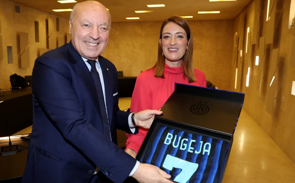 Inter'S President And Ceo Meets Ep President Metsola At Bocconi University | Maltasport.mt