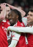 Eze hat-trick fires Arsenal to dominant derby win