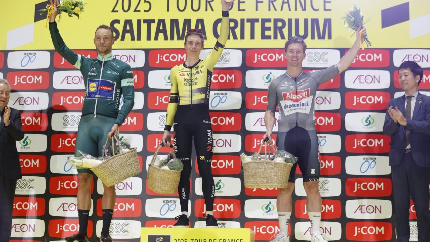 Vingegaard wins Saitama Criterium after comeback from crash