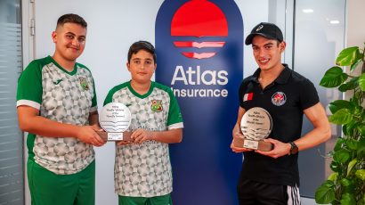 Għaxaq Boċċi U18s and triathlete Ryan Muscat collect accolade from Sports Journalists Association