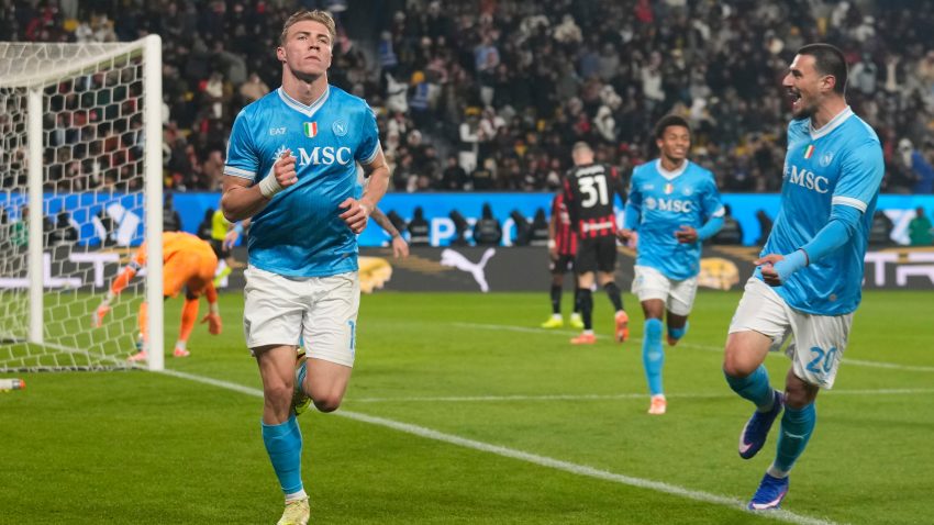 Højlund strikes as Napoli beat AC Milan to reach Supercoppa Italiana final in Saudi Arabia