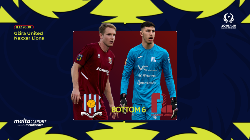 In-form Gżira United take on struggling Naxxar Lions