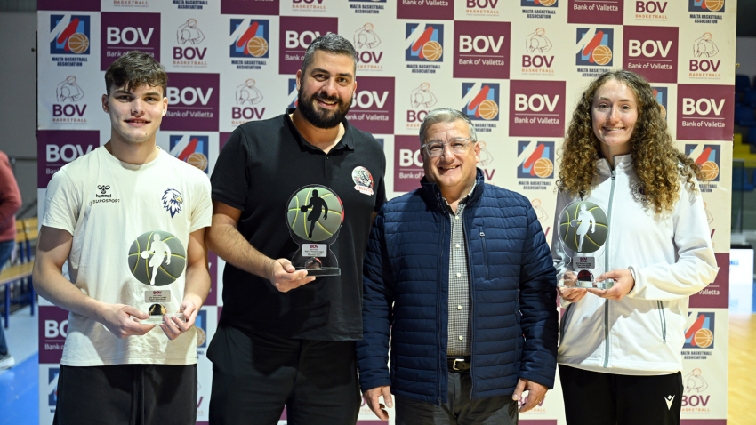 Bank of Valletta and Malta Basketball Association announce December Players of the Month