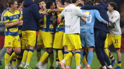 Parma shock AC Milan at San Siro