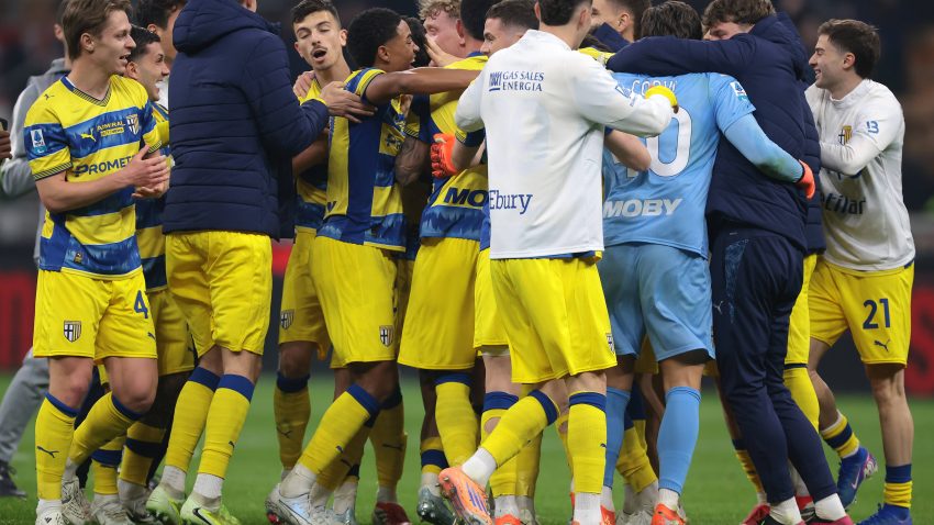 Parma shock AC Milan at San Siro