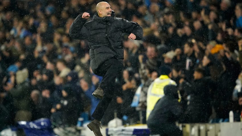 First-half goals send Man City past Fulham