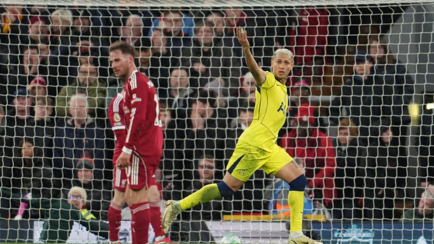 Szoboszlai's stunner not enough as Richarlison rescues point for Spurs