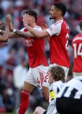 Arsenal secure tight win despite late pressure