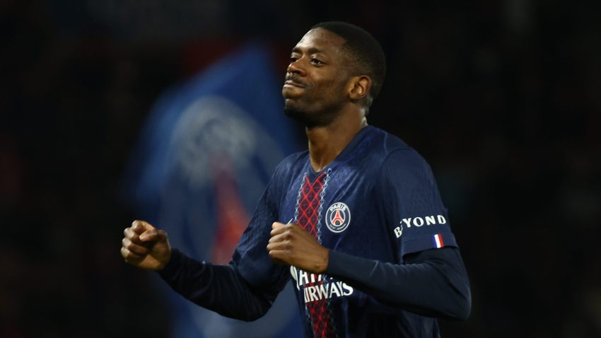 Dembele double fires PSG four points clear at the top of Ligue 1