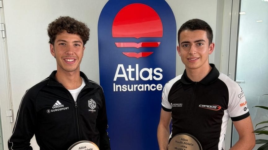 Kai Azzopardi and Jacob Micallef honoured with March Atlas Youth Athlete of the Month Award