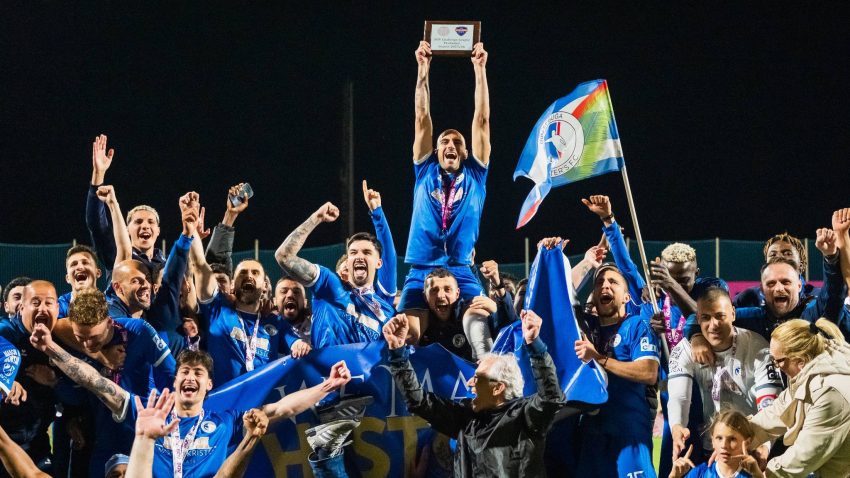 Birżebbuġa St Peter’s promoted to Malta Premier after dramatic penalty win