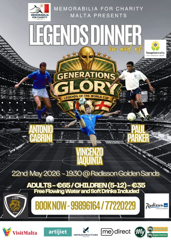Legends Dinner And Training Camp In Malta In Aid Of Hospice Malta | Maltasport.mt