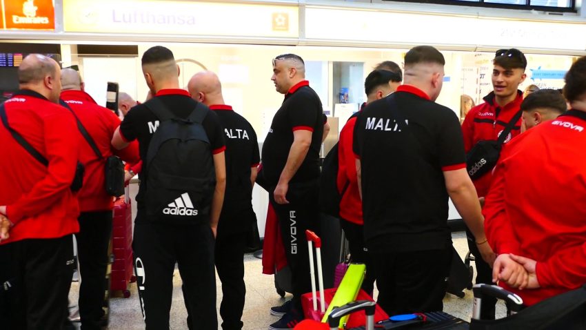 Maltese National Blackball Teams arrive in Gibraltar for Nations Cup 2026