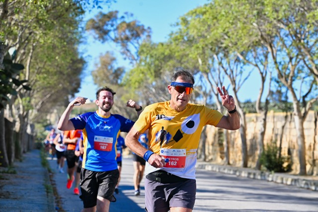 Charlton Debono, Karen Vella take Half Marathon honours. Joseph Borg, Maria Buttigieg win 10k.