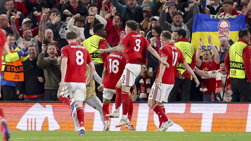 Wood penalty gives Forest first leg advantage over Aston Villa
