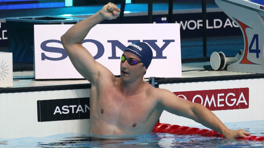 Marrit Steenbergen claims a Triple Crown, busts another to open Swimming World Cup in Astana